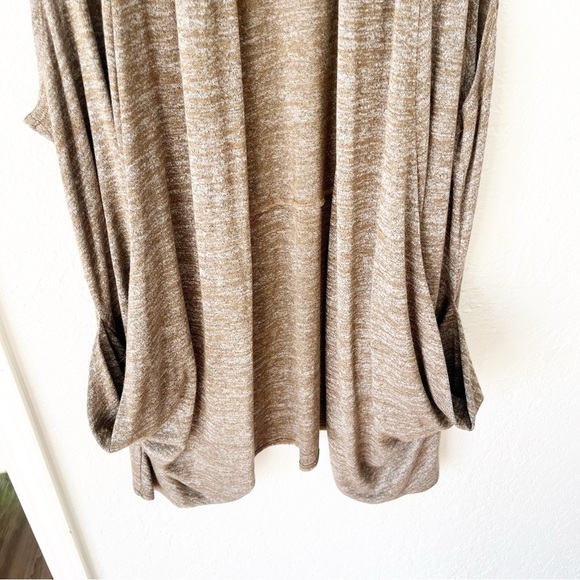 LOGO Lori Goldstein Vest Women's XL Green Draped Sweater Cardigan Pockets - Picture 4 of 7